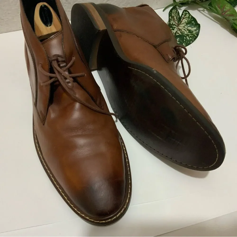 Cole Haan Kennedy Grand Chukka Boots Lace Up Brown Ankle Boots Men’s Size 11.5 M